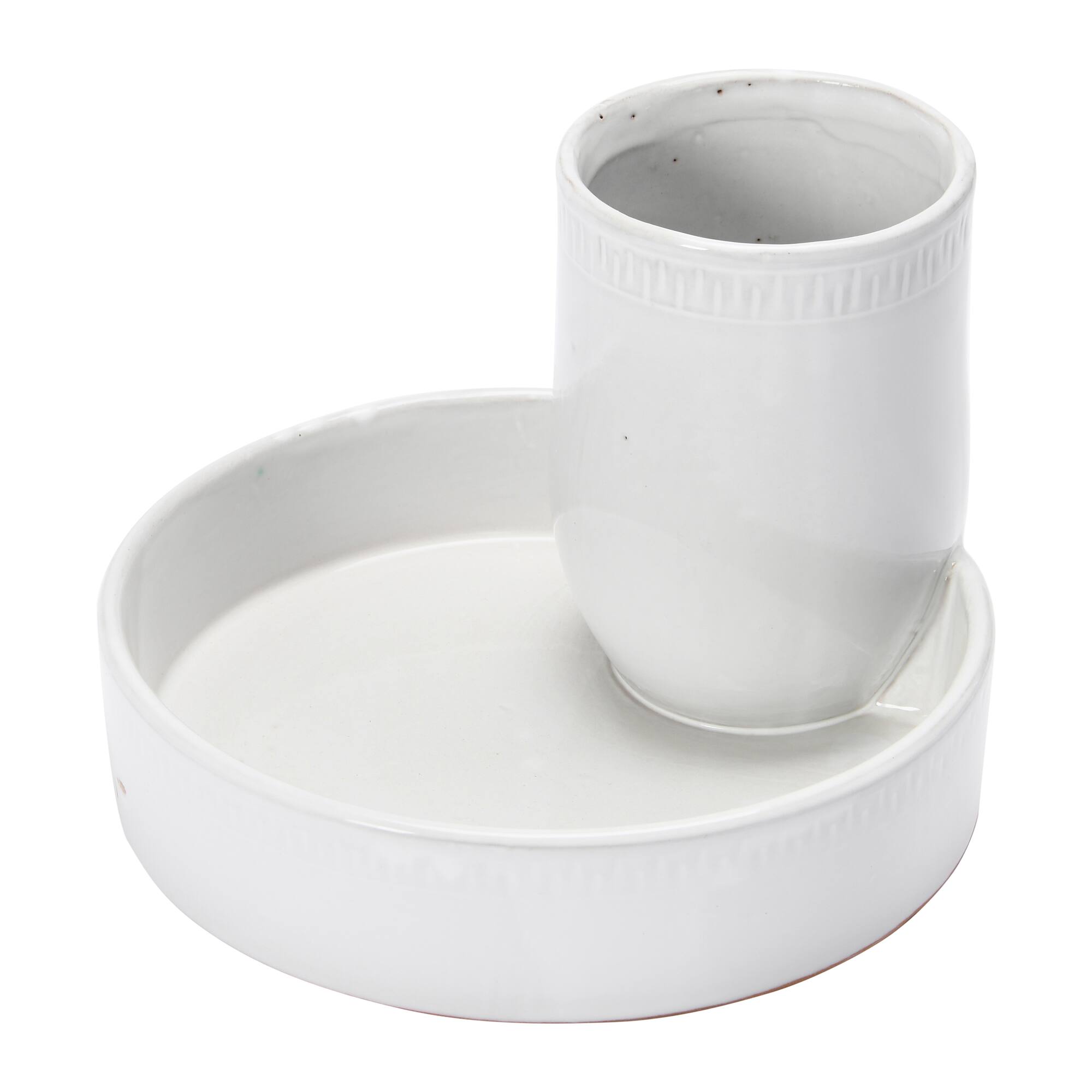 Hello Honey® 6.7" White Terra Cotta Tray